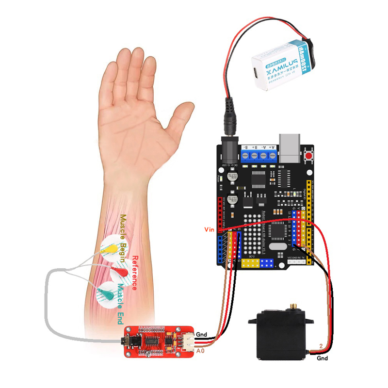EMG 센서 로봇 팔 전기 근육 신호 센서 로봇 팔,  - Science Project 리뷰 및 가격