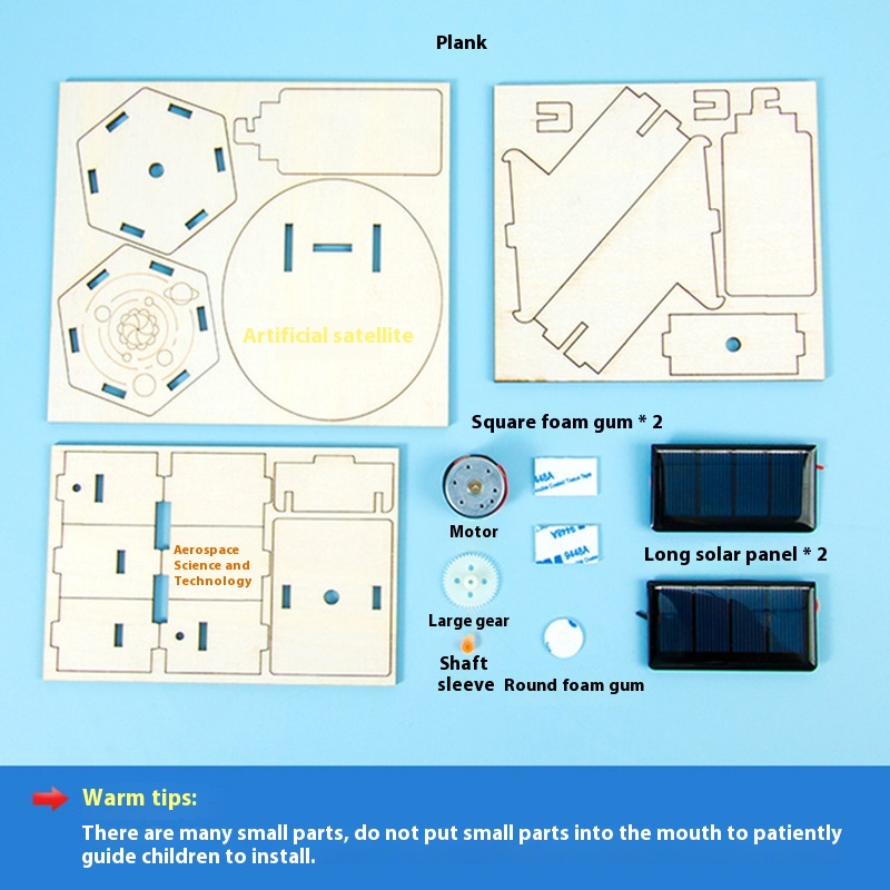 DIY 태양광 위성 인공 조립 키트 어린이 학생 과학  - Science Project 리뷰 및 가격