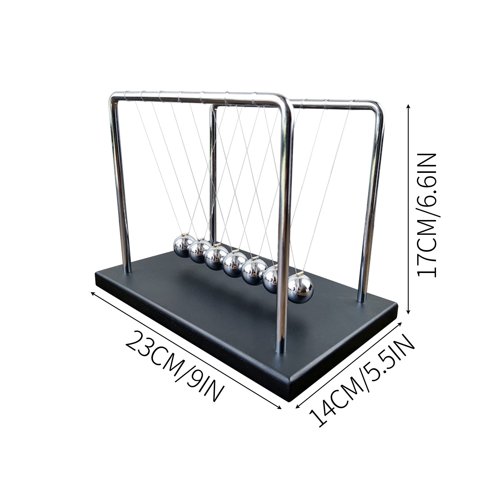 7 공 정비공 곡선 뉴턴 진자 공 금속 뉴턴의 요람 어 - Newton Cradle Large 리뷰 및 가격