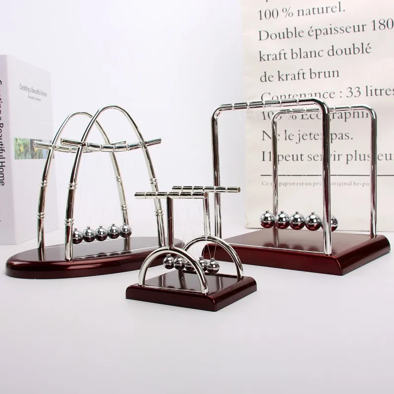 뉴턴 크래들 밸런스 스틸 볼 영구 운동 충돌 공 학교  - Newton Cradle Large 리뷰 및 가격