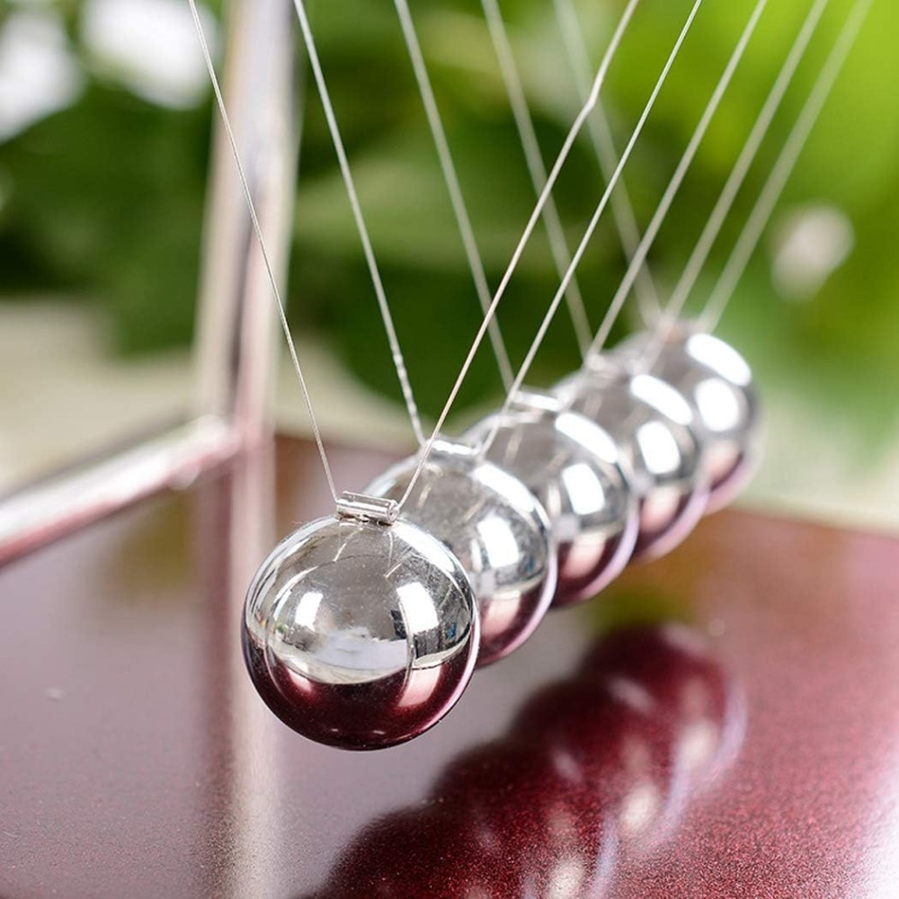 뉴턴 크래들 균형 강철 공 영원한 운동 충돌 공 학교  - Newton Cradle Large 리뷰 및 가격