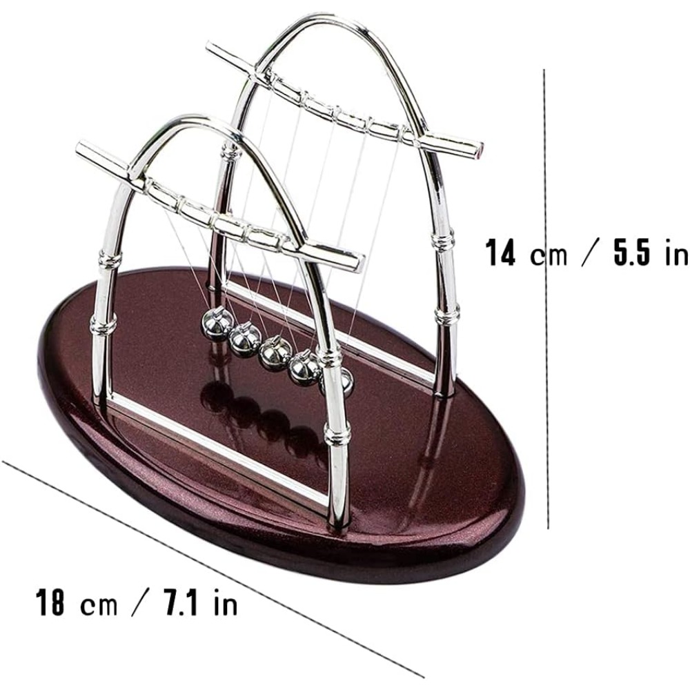 뉴턴 크래들 균형 강철 공 영원한 운동 충돌 공 학교  - Newton Cradle Large 리뷰 및 가격